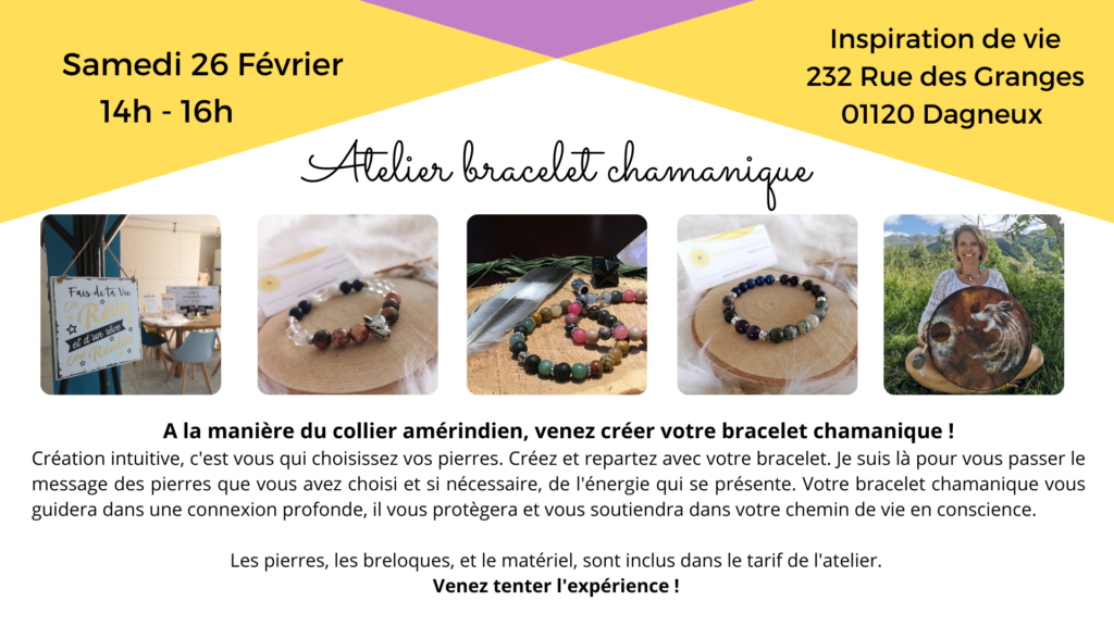 Atelier bracelet chamanique